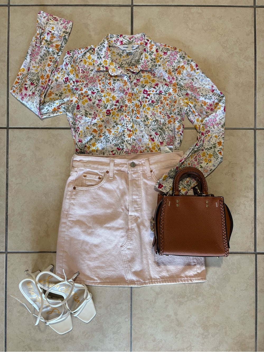 Old Navy Spring Floral Button Down Shirt